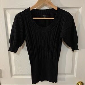 Like New Maurice’s Puff Sleeve Cable Knit Sweater